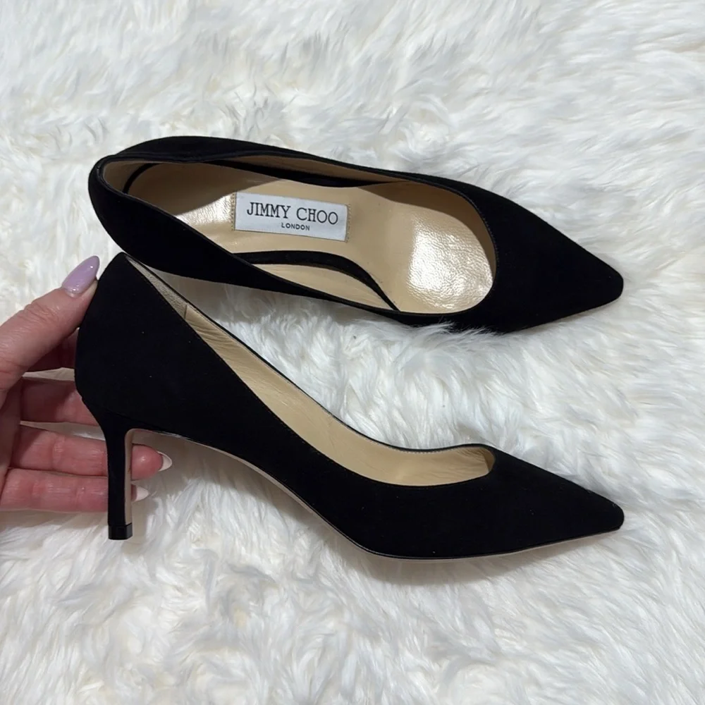 New Jimmy Choo Romy 60 suede pump size 36EU